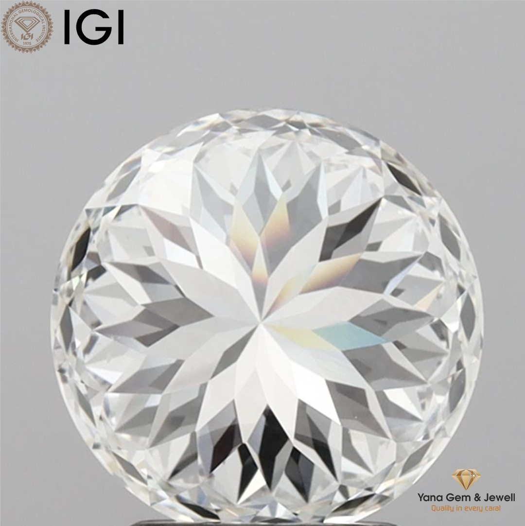 2.01 CT Portuguese Shape Lab Grown CVD Diamond IGI Certified F Color VS1 Clarity