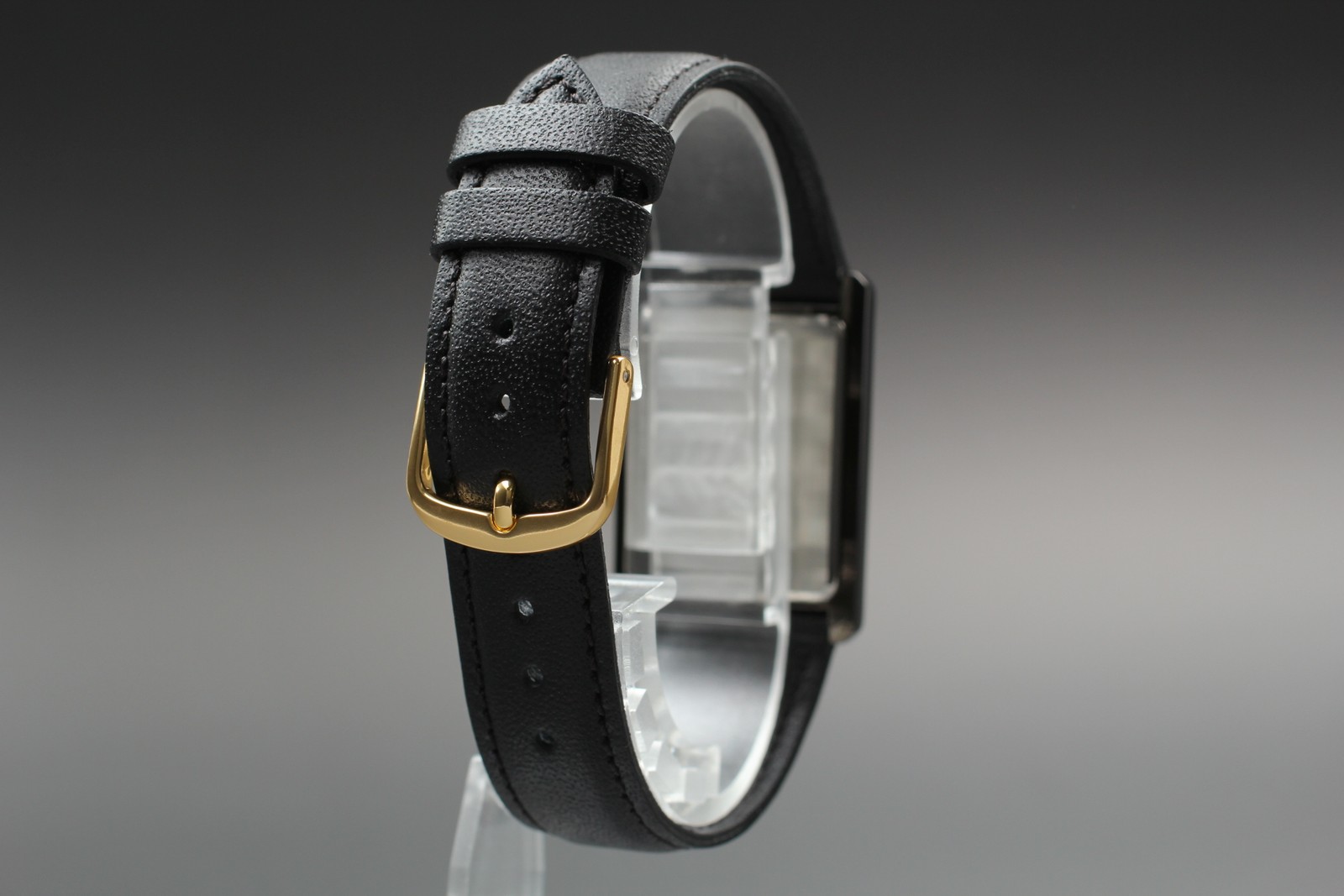 Vintage 1992 N MINT Seiko 7N01-5B50 SFR183P Black Tank Quartz Mens Watch JAPAN