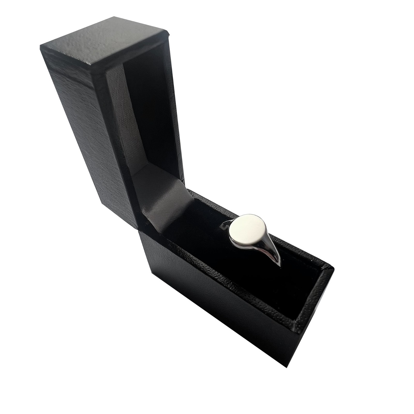 SALE 950 Solid Platinum Signet Ring Bespoke 9x7mm 5.3g U.K Hallmarked L.5 USA 6