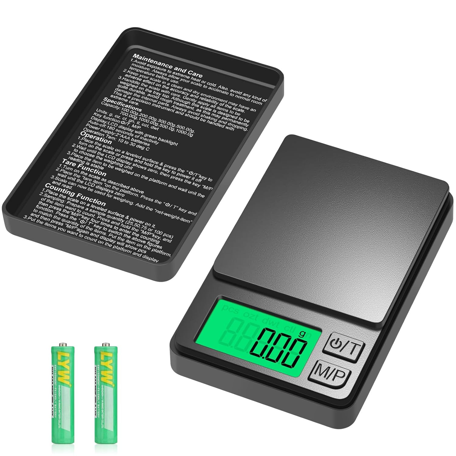 Digital Pocket Scale 1000G X 0.01G, Diyife Portable Precision Gram Scale Jewelry