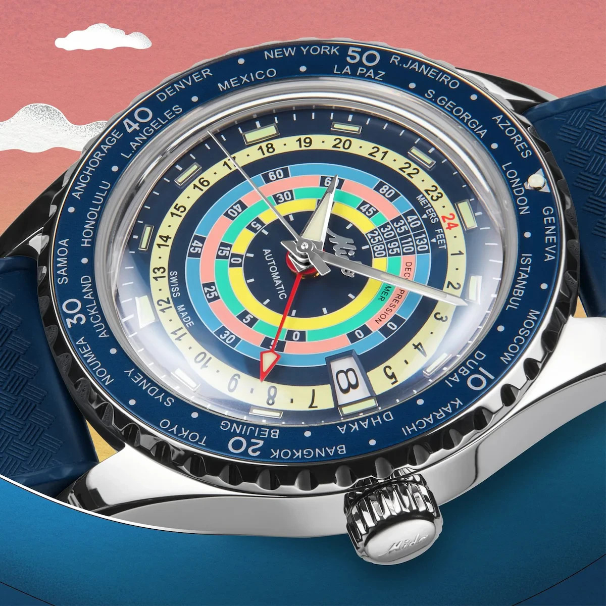 Brand New MIDO Ocean Star Decompression Worldtimer | M026.829.17.041.00