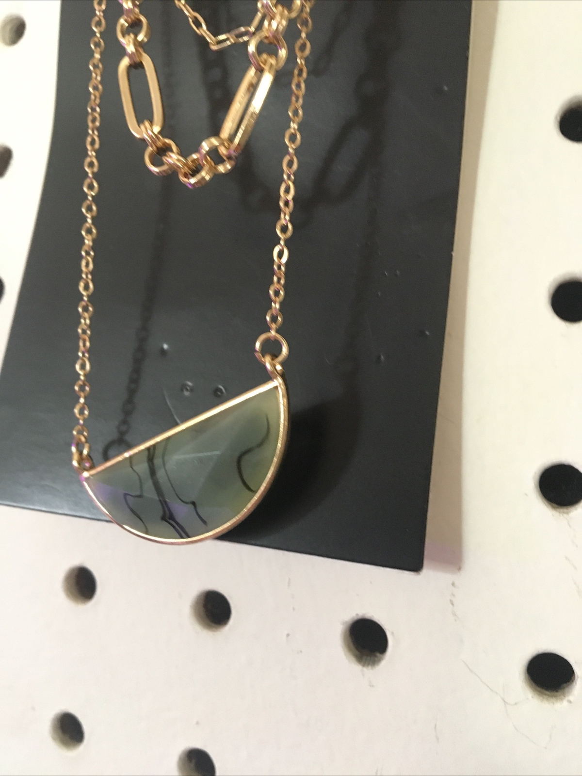 Hildie & Oasis Labradorite Multiple Lengths Charm Necklace Pendant New