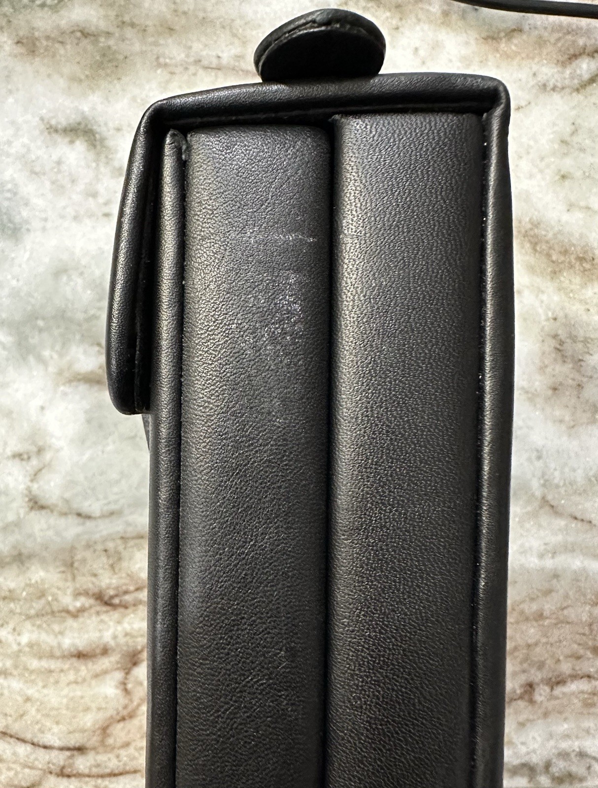 Black Leather Royce Suede Lined Travel Jewelry Box Push Lock Clasp And Handle