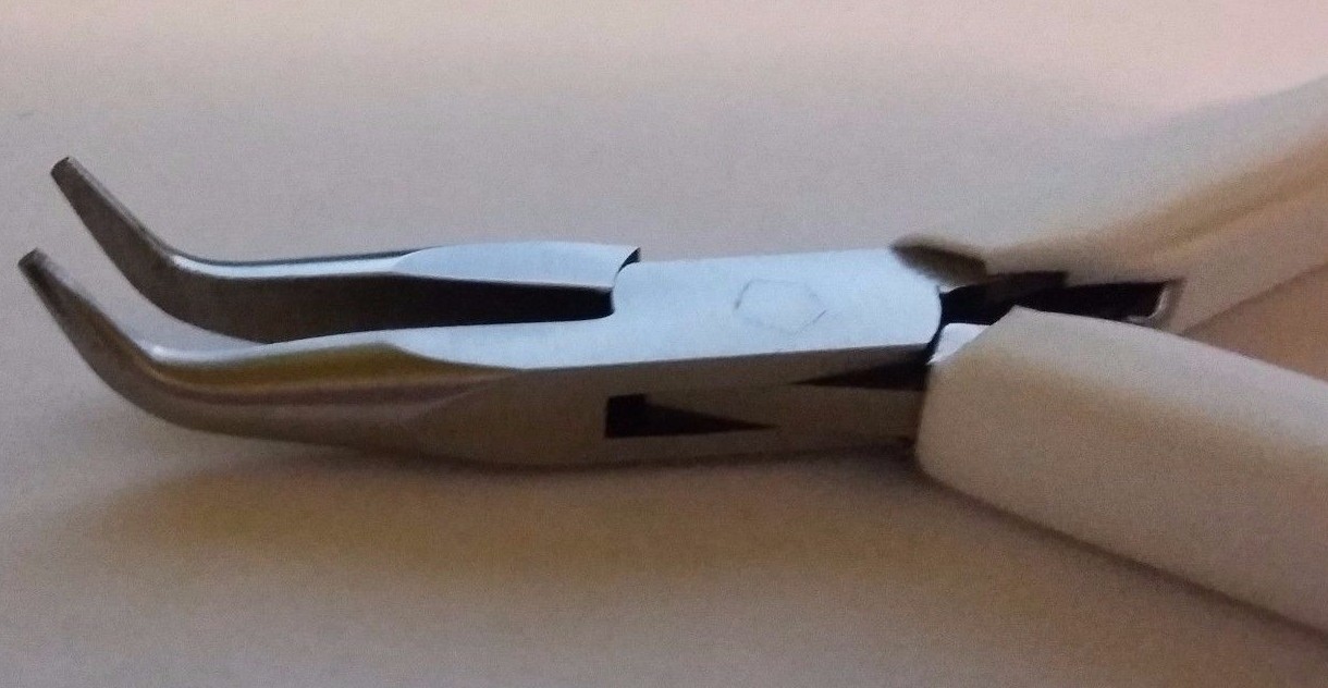 Chain Nose Plier Curved Tip 5″ – Made in Sweden