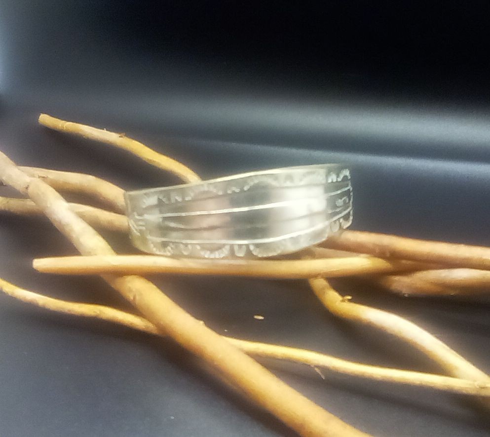 Vintage sterling silver cuff bracelet medium M