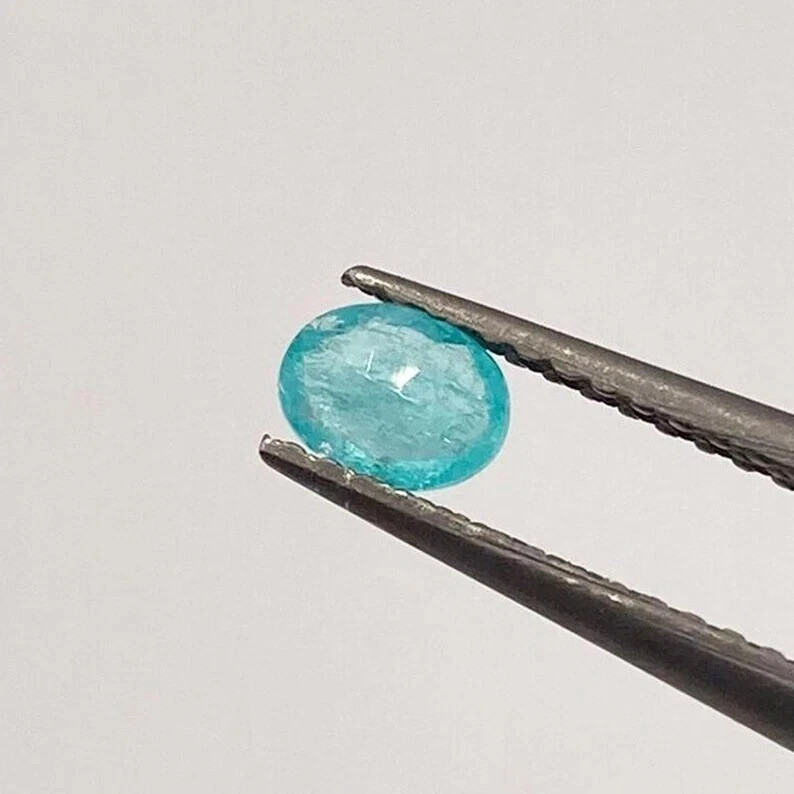 5.11 Ct+ Certified Natural Paraiba Tourmaline Neon Blue Oval Loose Gemstone A+