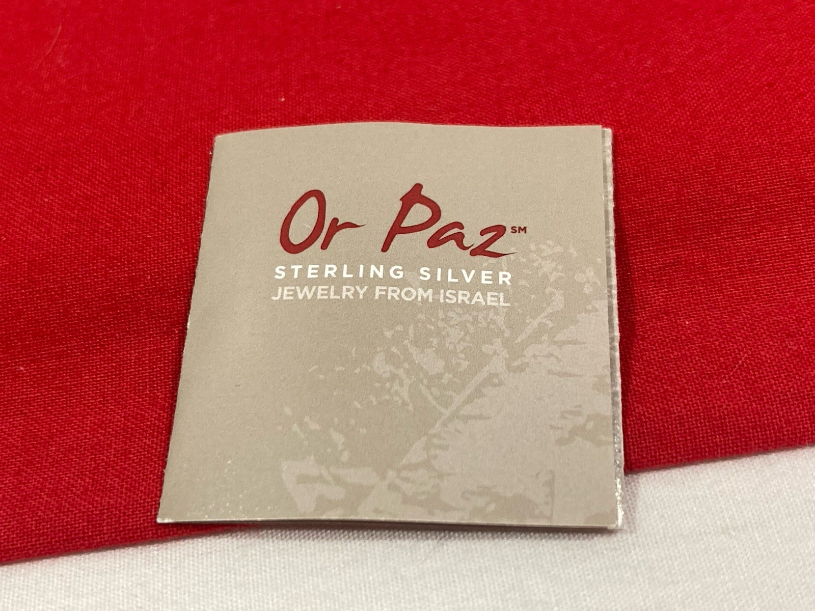 NEW OR PAZ PZ ISRAEL Sterling Silver 925 ROMAN GLASS Pendant 20″ Necklace W/BOX