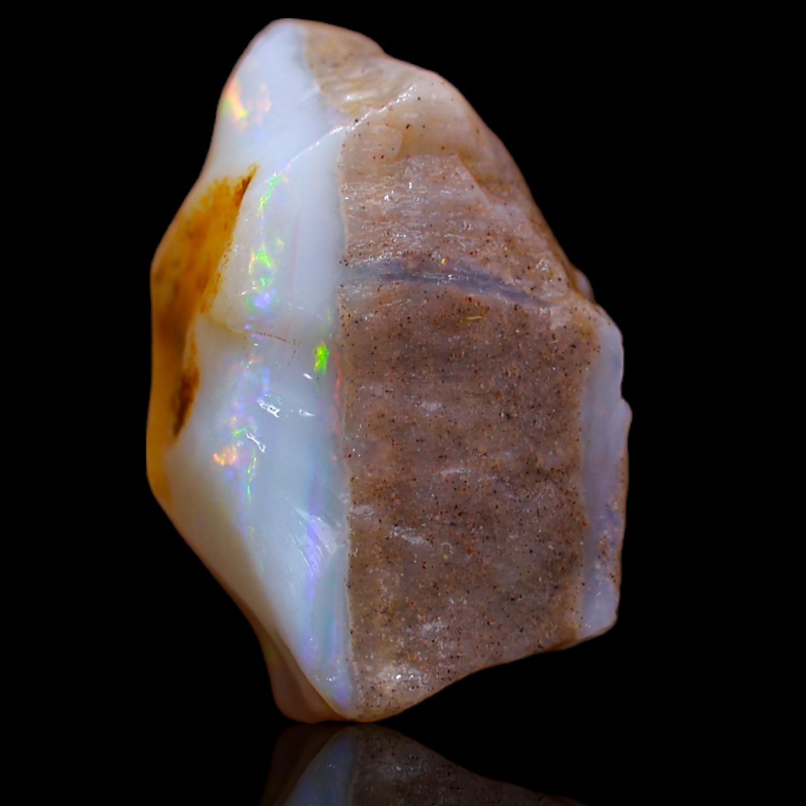 13.90 Cts Natural Australian Fire Opal Gemstone Jewelry Supply Rough 18x14x11 mm