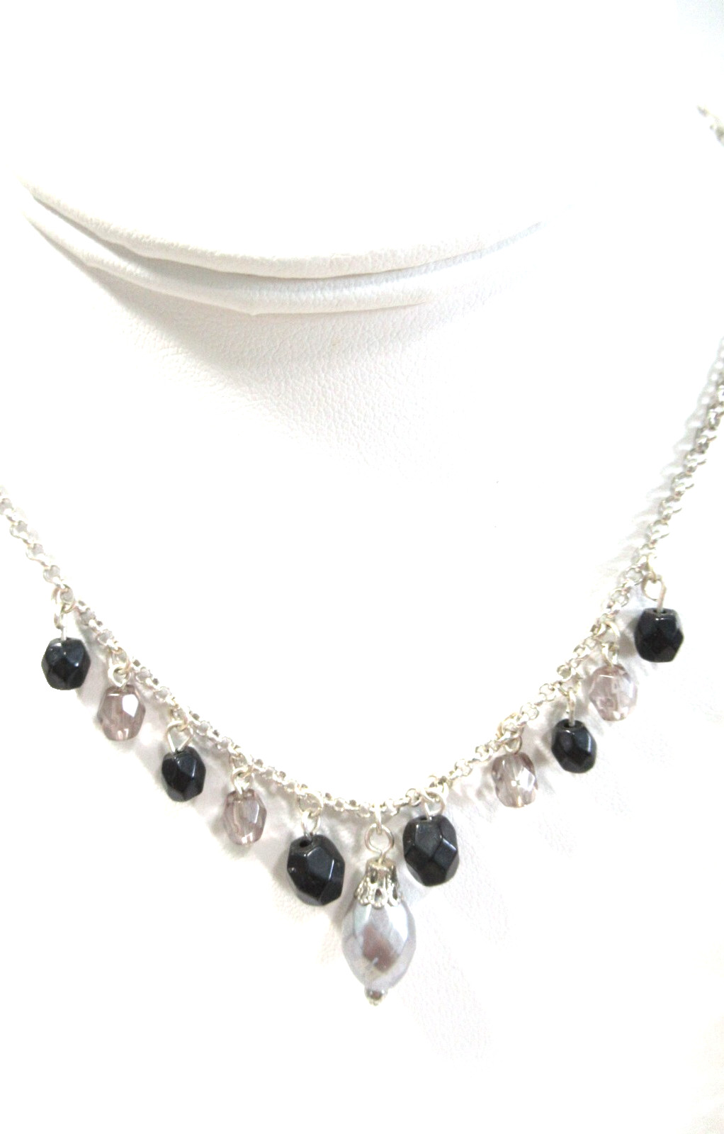 Robert Rose Double Strand Necklace Pendant w Long Tassel