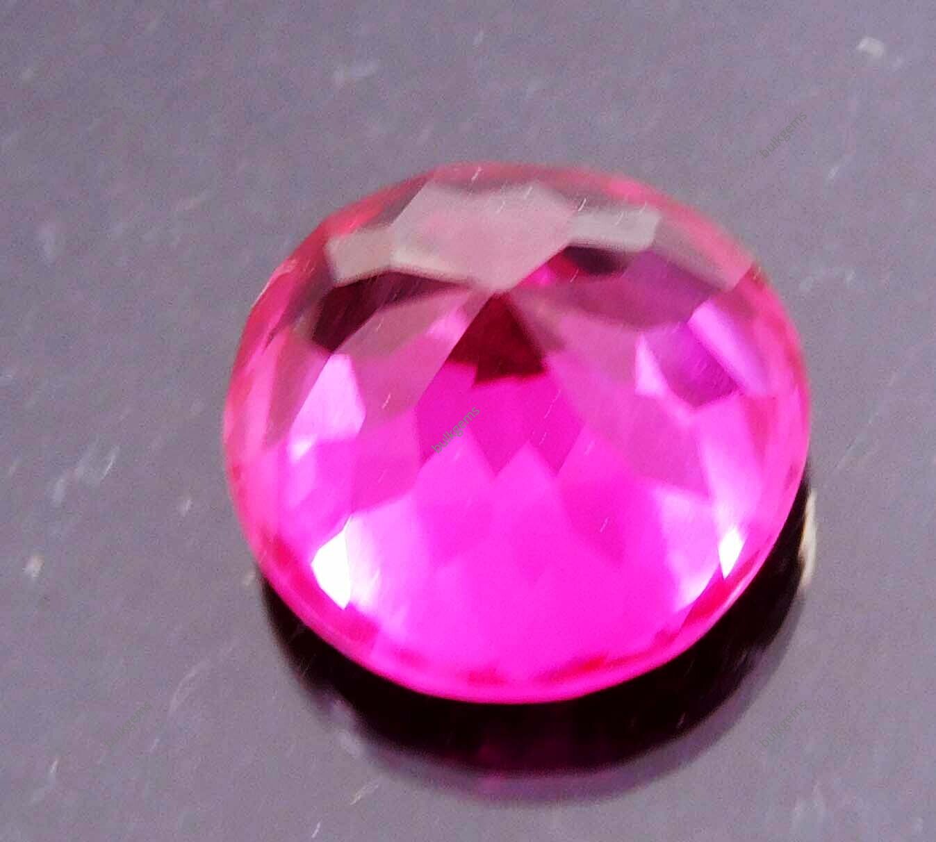 Extremely Rare Pink Sapphire Round Cut 10 Ct NATURAL Loose CERTIFIED Gemstone