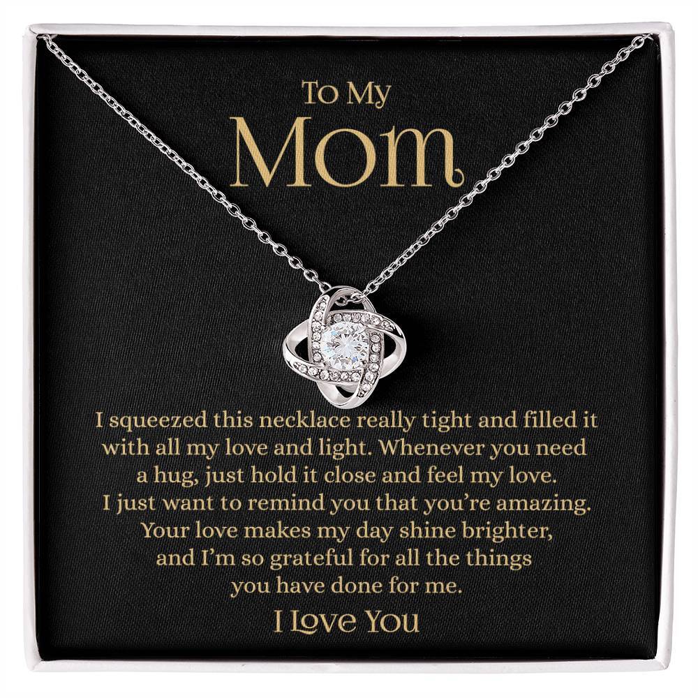 My Mom Necklace, Gift From Daughter Son, Mom Jewelry Birthday Mother’s Day Gifts