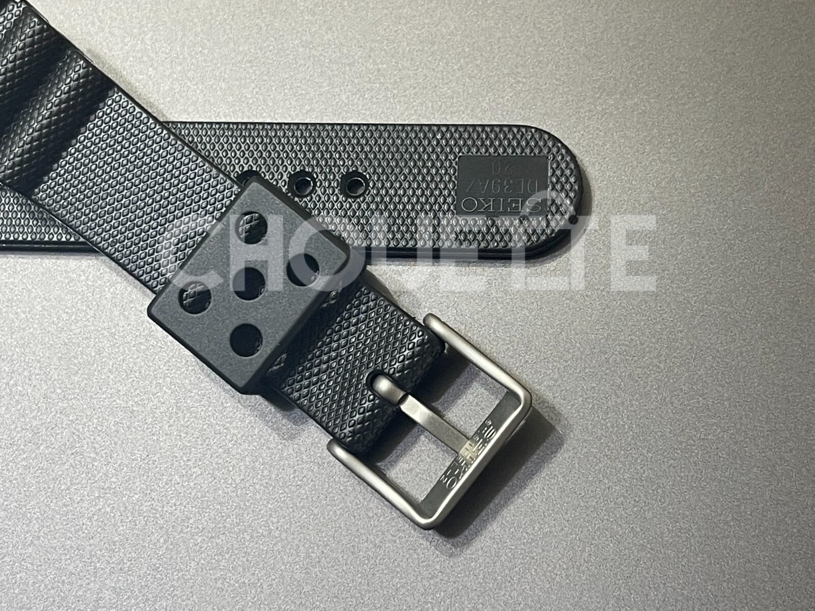 GENUINE SEIKO DE39AZ 20MM BLACK RUBBER MARINEMASTER STRAP SBDX001 SBDX003 MM300