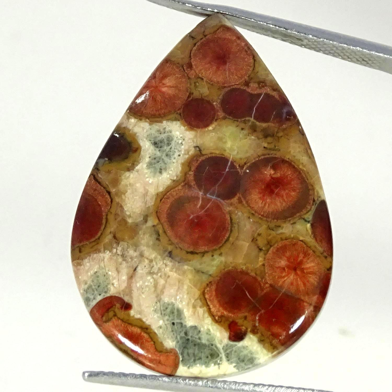 20.50Cts 100% Natural Peanut Obsidian Pear Cabochon Gemstone 21X30X5MM