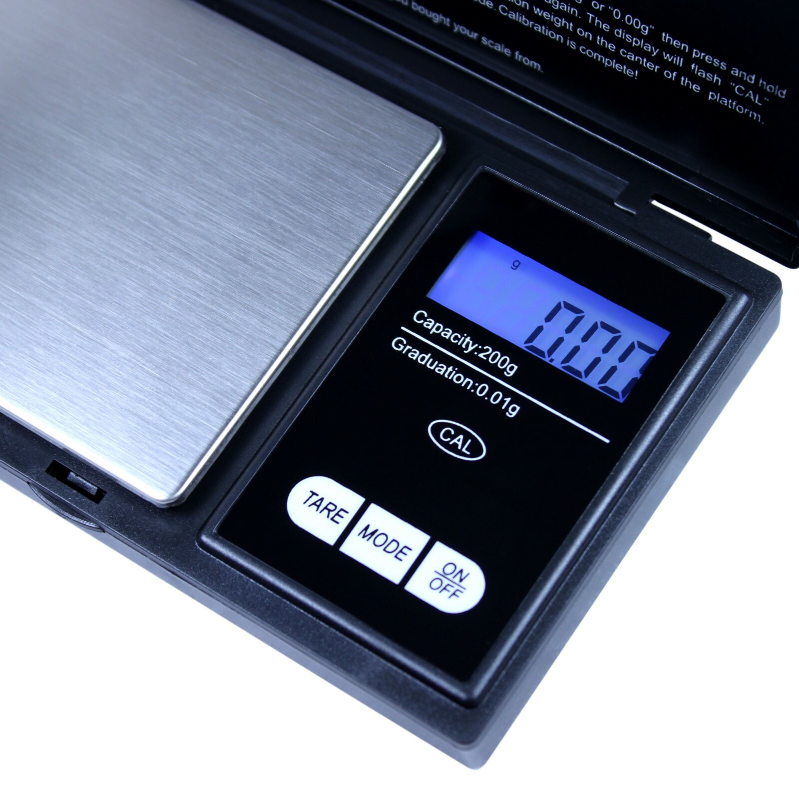 200g x 0.01g Digital Pocket Scale Precision Jewelry Scale / Calibration Weights