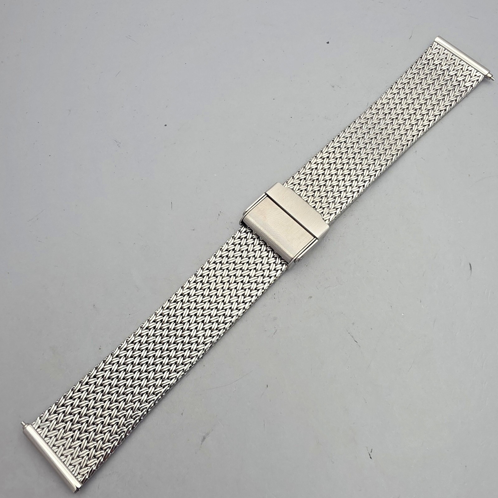 Unbranded Stainless steel mesh watchband/Bracelet 20mm Woven Texture