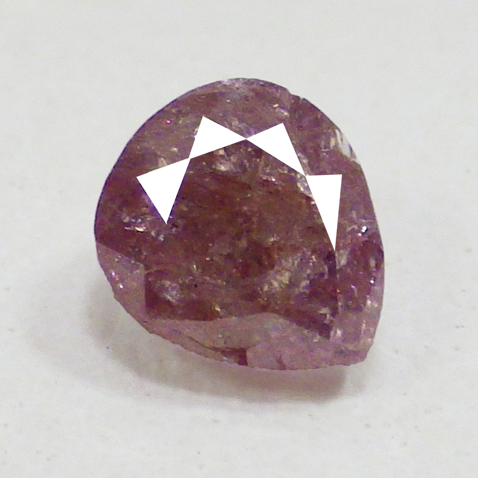 0.29 Cts MESMERIZING PEAR (3 x 3 mm) NATURAL ARGYLE FANCY PURPLISH PINK DIAMOND