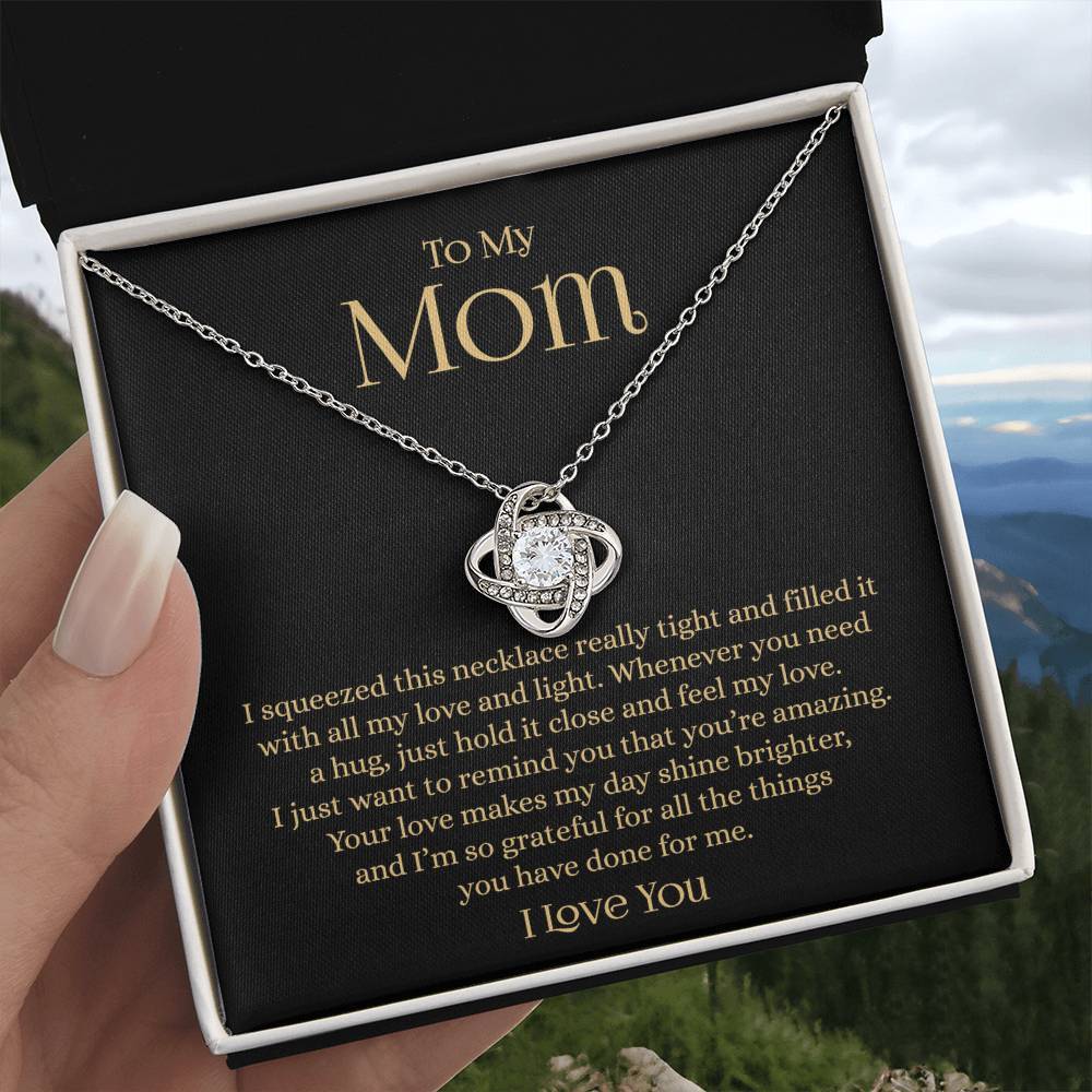My Mom Necklace, Gift From Daughter Son, Mom Jewelry Birthday Mother’s Day Gifts