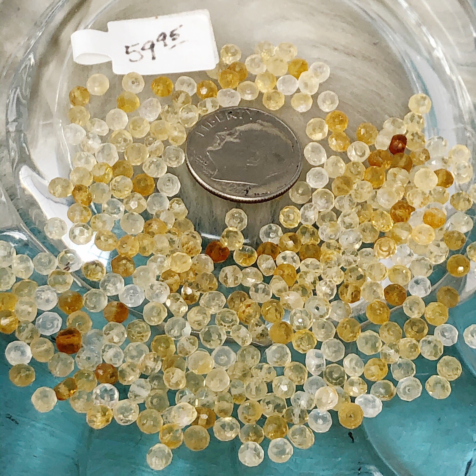 Yellow Hessonite Ombre 3mm Garnet Gemstones Loose Beads Jewelry Making
