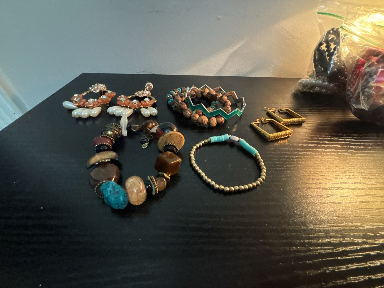 Bohemian Style Assorted Jewelry Set with Bracelets and Earrings
