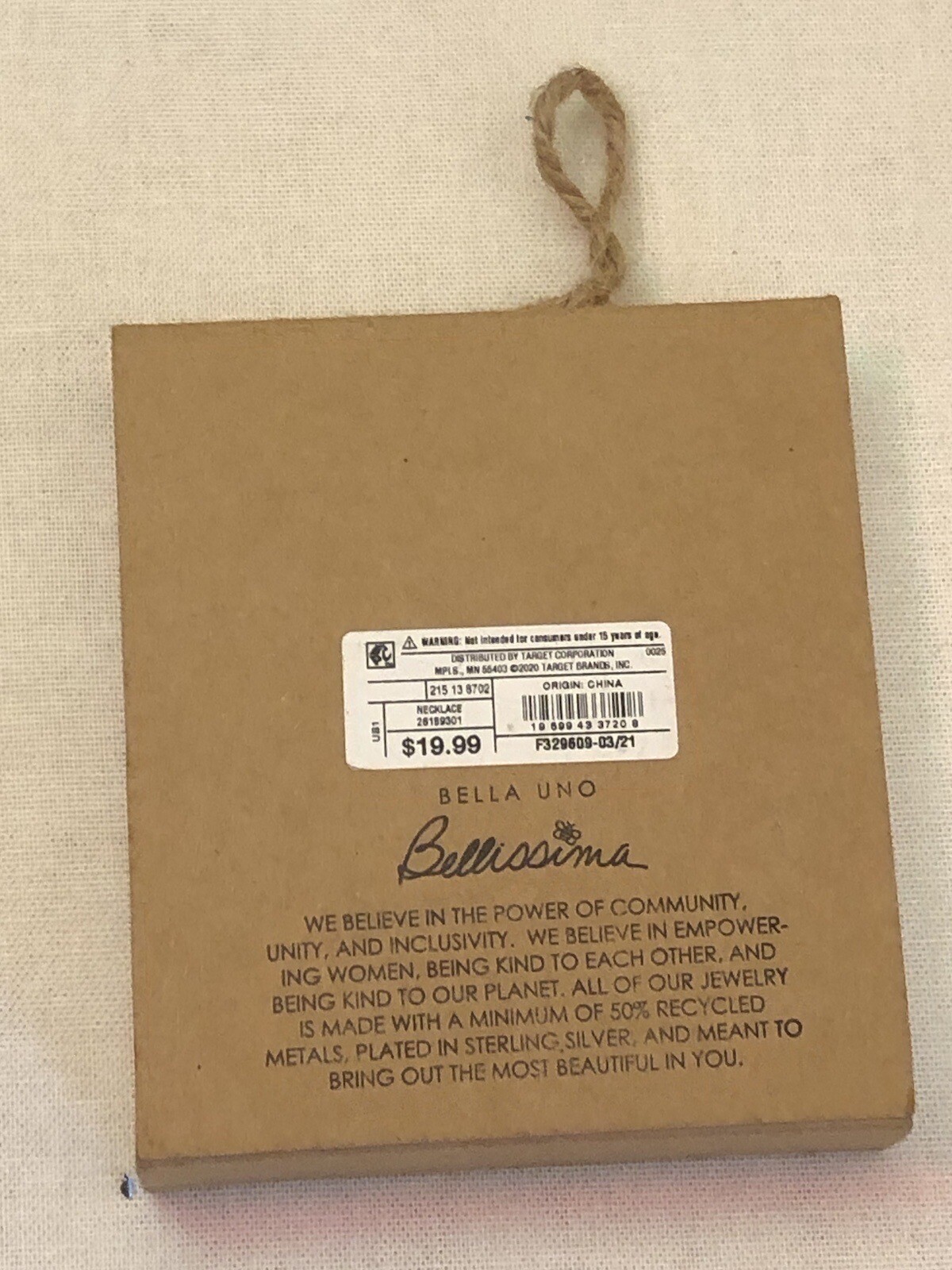 Bella Uno Gold Tone Purpose Fuels Passion Necklace 18 To 20 Inch Chain