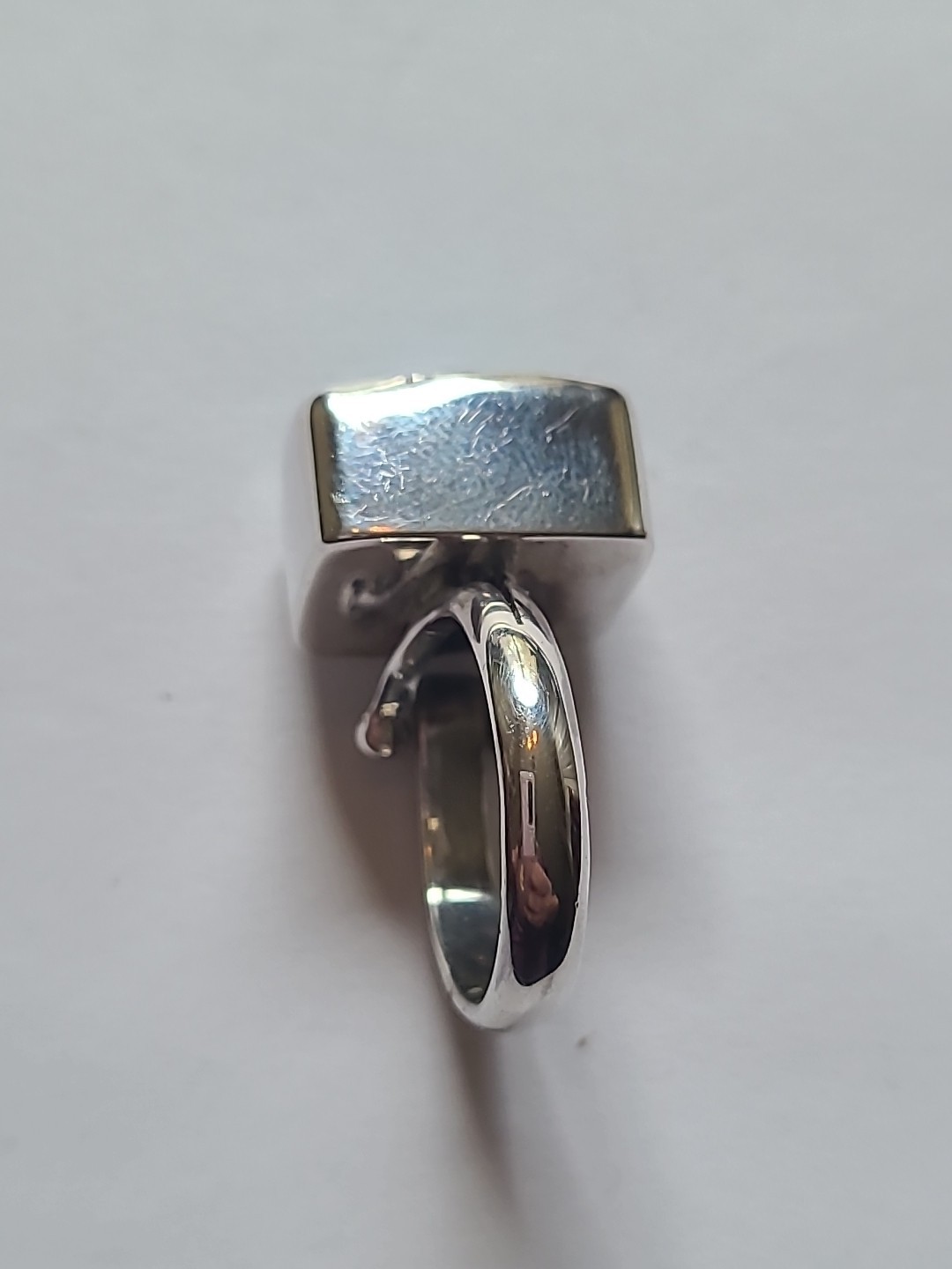 Stunning Sajen Sterling Silver Faceted Blue Ocean Quartz Gemstone Ring Size 6.5