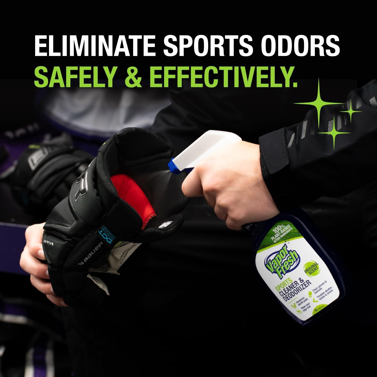 Vapor Fresh Sports Cleaner and Deodorizer – For Boxing Gloves, Sports Pads, Helm