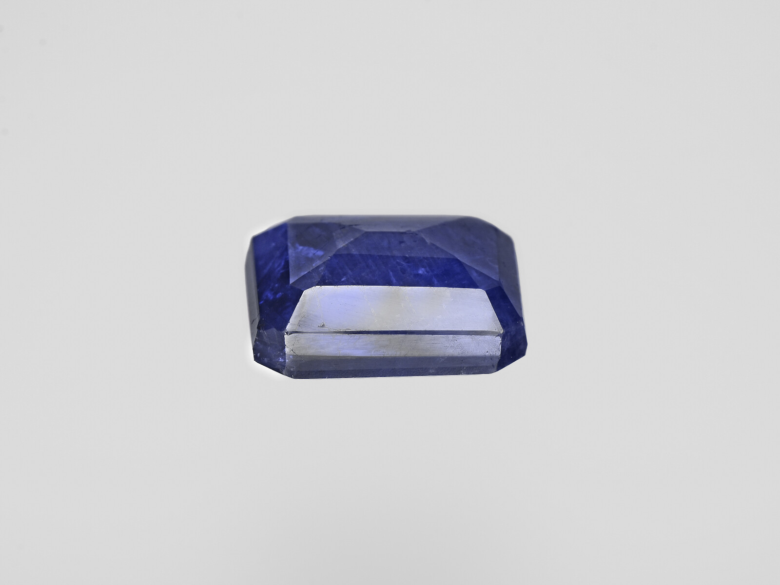 IGI Certified BURMA Blue Sapphire 6.58 Cts Natural Untreated Dark Blue Octagonal