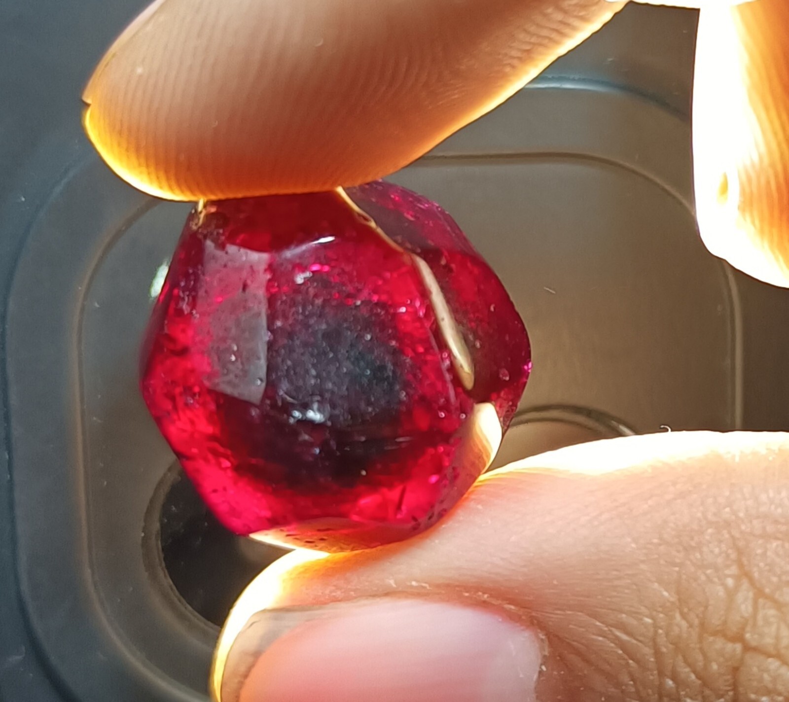 Natural African Red Painite Ball Cut 48 Ct Polished EGLCertified LOOSE GEMSTONE