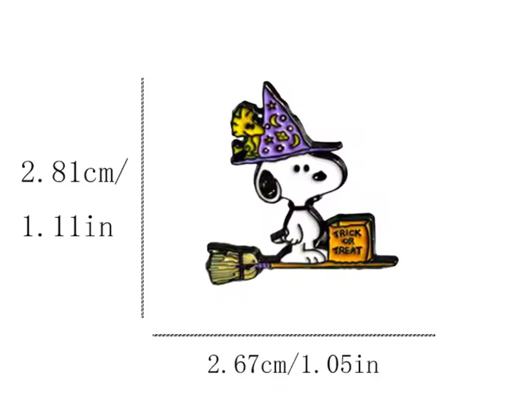 SNOOPY HALLOWEEN PIN-2 OR MORE PINS SHIPPING IS $5.99-SPEND $30 SHIPPING IS FREE