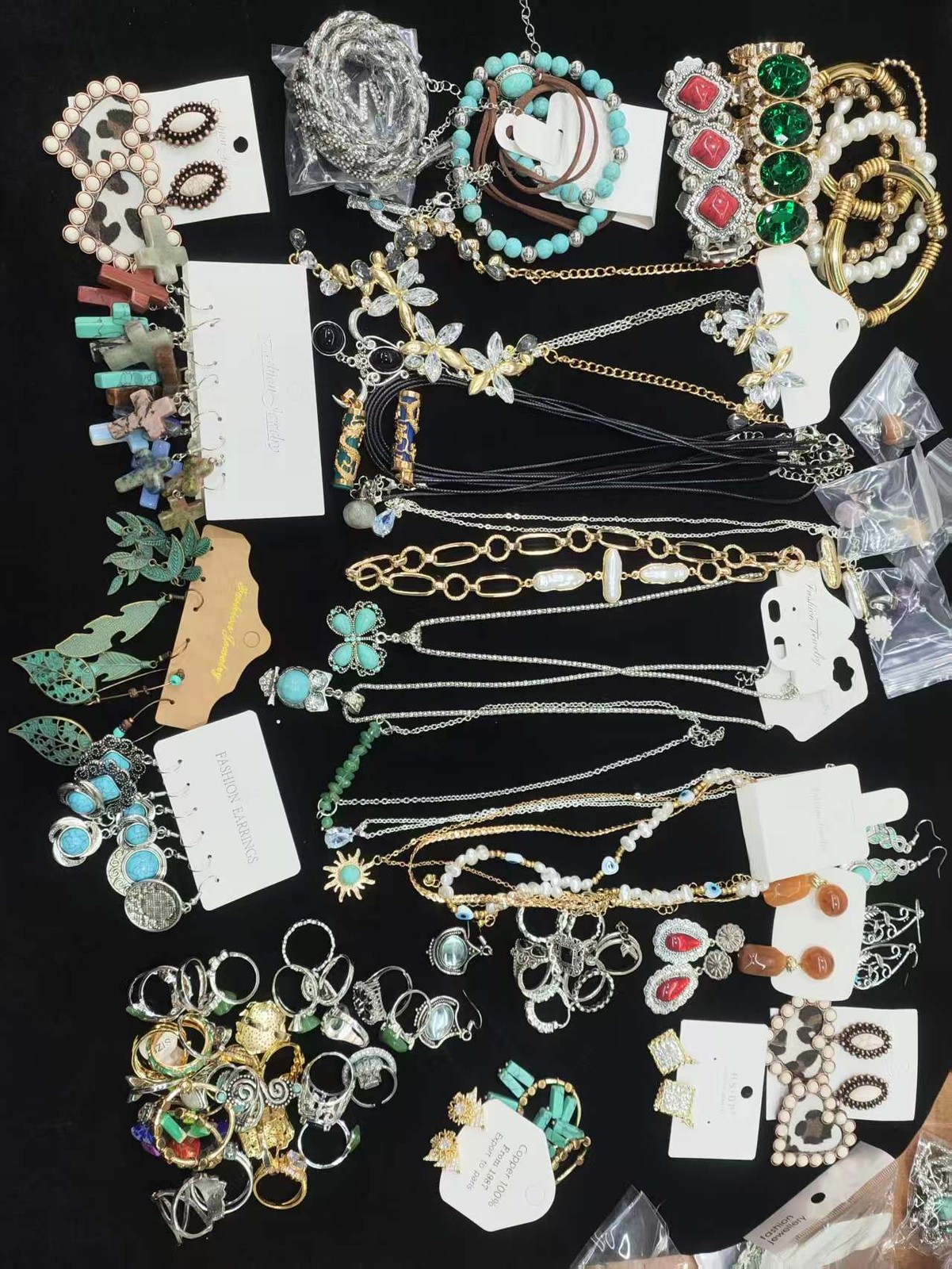 50LBS Mystery Bulk Lot Jewelry Earrings Rings Necklaces Bracelets USA Free PP