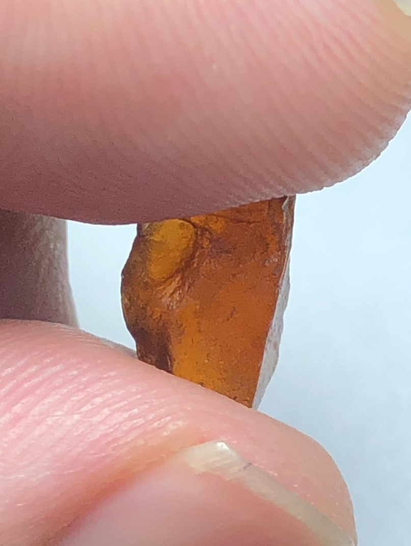 59 carat Natural facet rough quality hessonite garnet from Africa loose gemstone