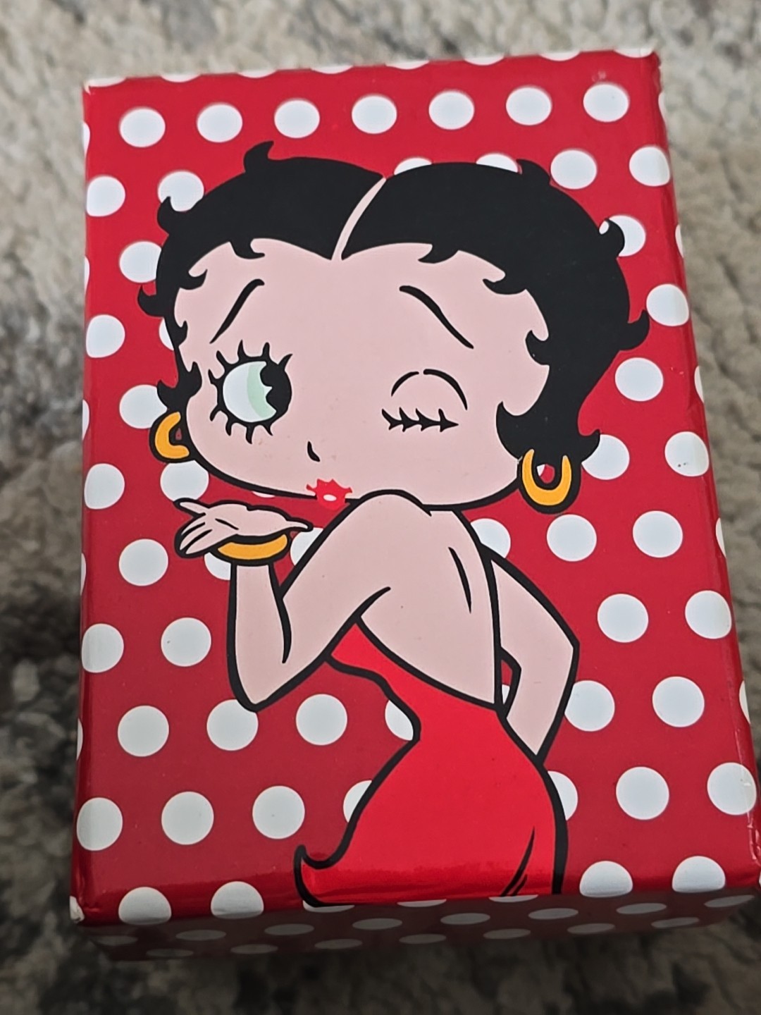 Brand New Betty Boop MZ Berger Watch – White band w/Red Heart Charm (2015)