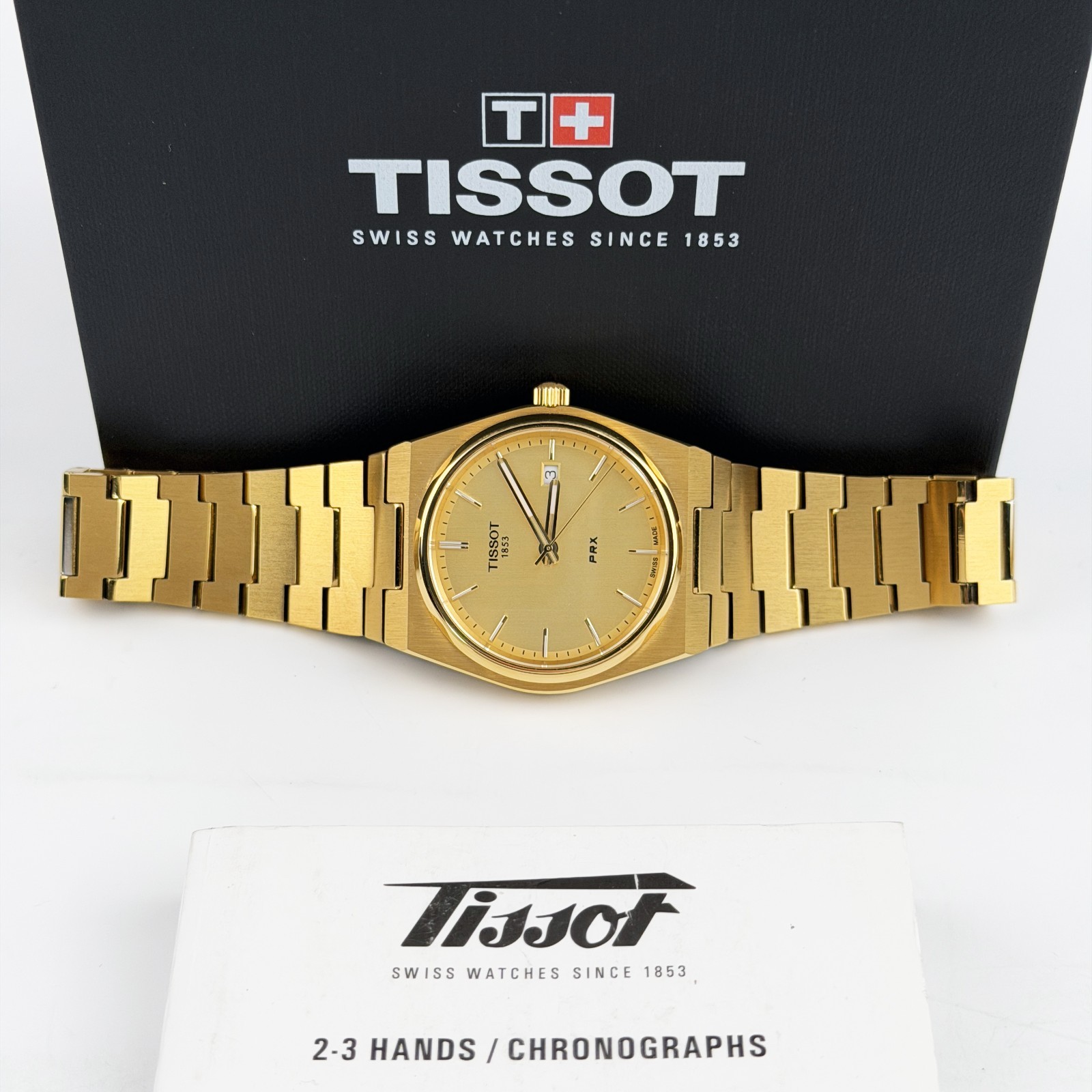 Tissot PRX/316L Men Classic 40mm Champagne/Gold Quartz Watch T137.410.33.021.00