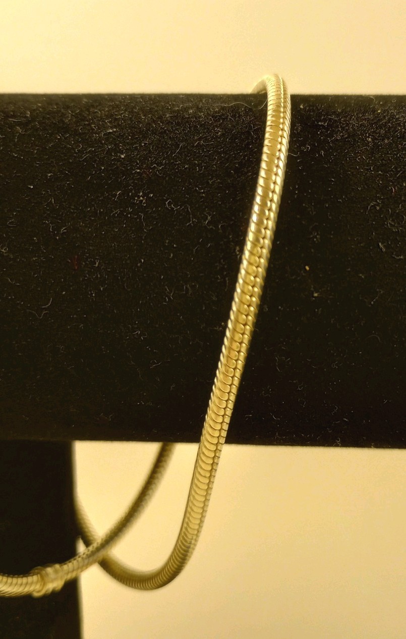 Authentic Pandora Moments 925 Sterling silver chain with 14k barrel clasp 46 cm