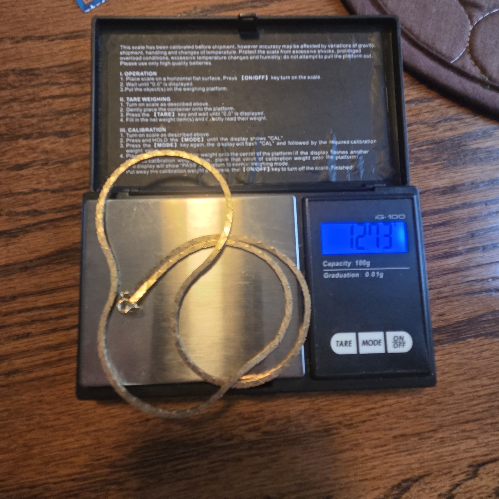 12k Gold Chain 12.7 Grams Necklace