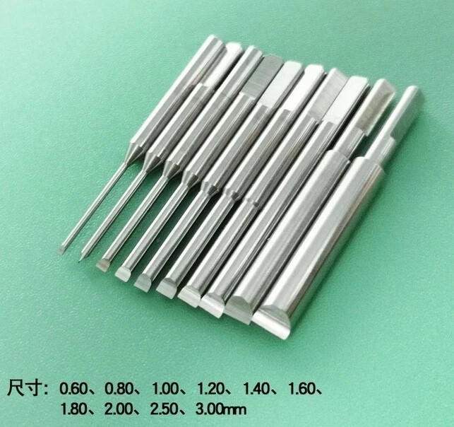 10pcs 0.6-3.0mm Anti Slip T Shaped Screwdriver Steel Blades Watch Repair Tool