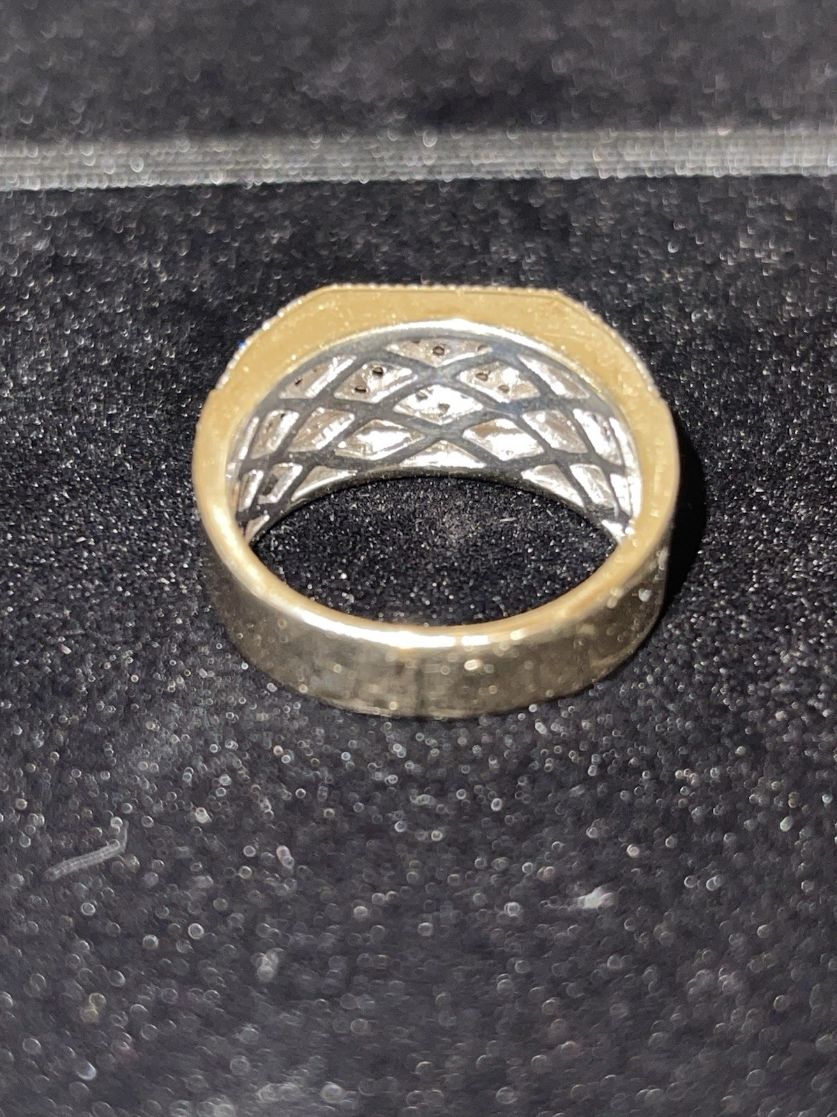 10K Yellow Gold Natural Diamond Men’s Ring 10g Size 10.5 READ