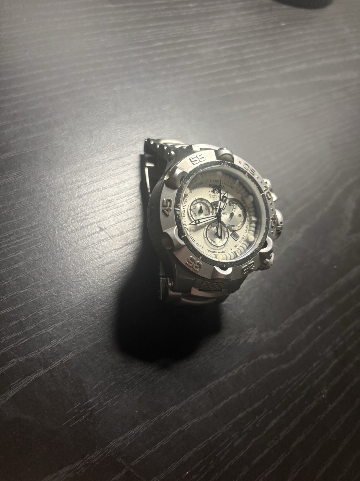 Invicta Subaqua Men’s Diver Chronograph Quartz Watch 500m Silver Stainless