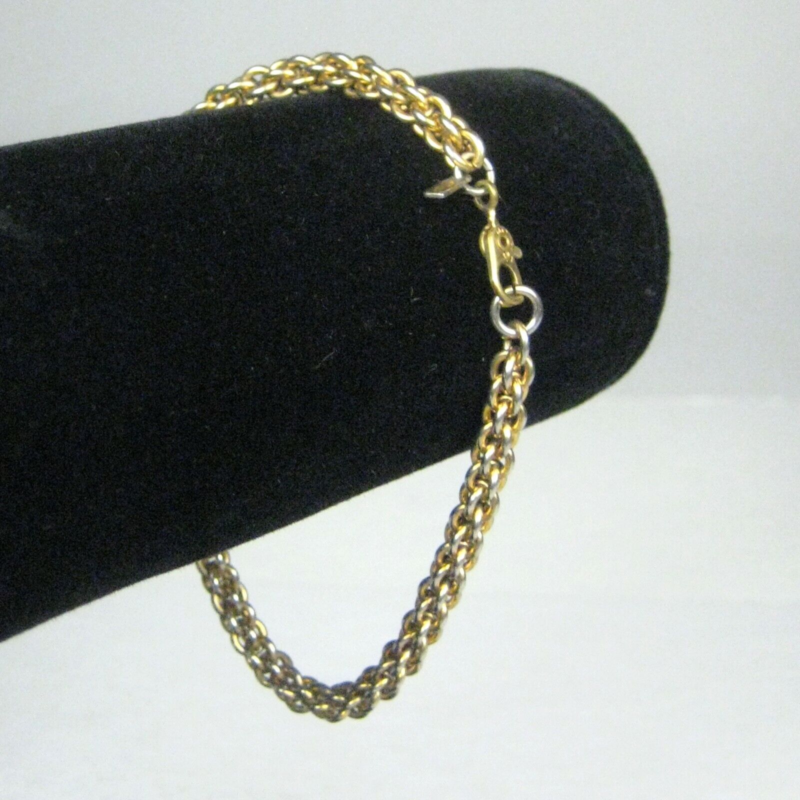 Monet Bracelet Goldtone 7.25 In Modern Chain Braided Women Men Jewelry Signed