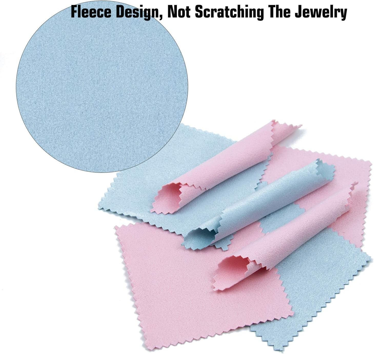AUEAR, 100 Pack Jewelry Cleaning Cloths, Polishing Cleaner Cloth for…