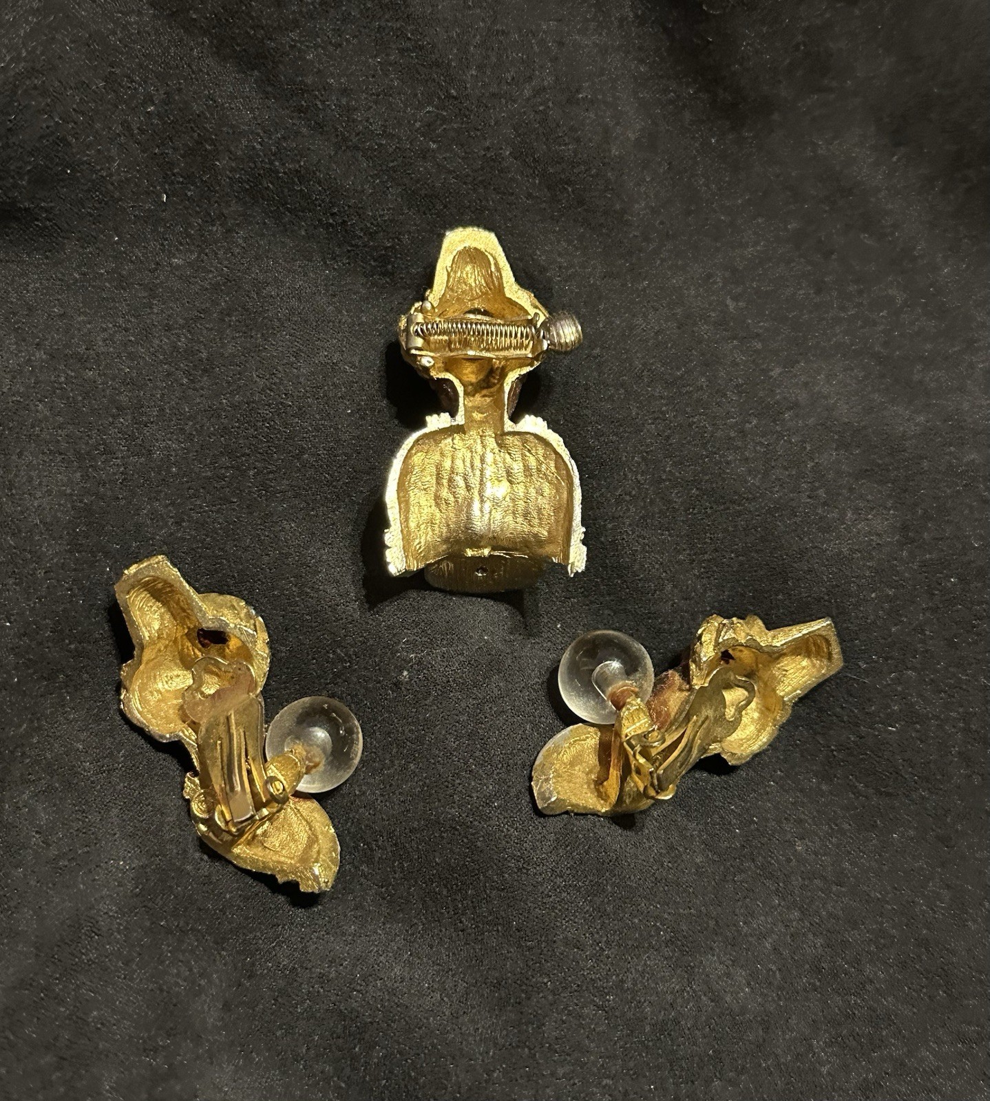 HAR Genie Fortune Teller Clip On Earrings And Spring Clasp Pin