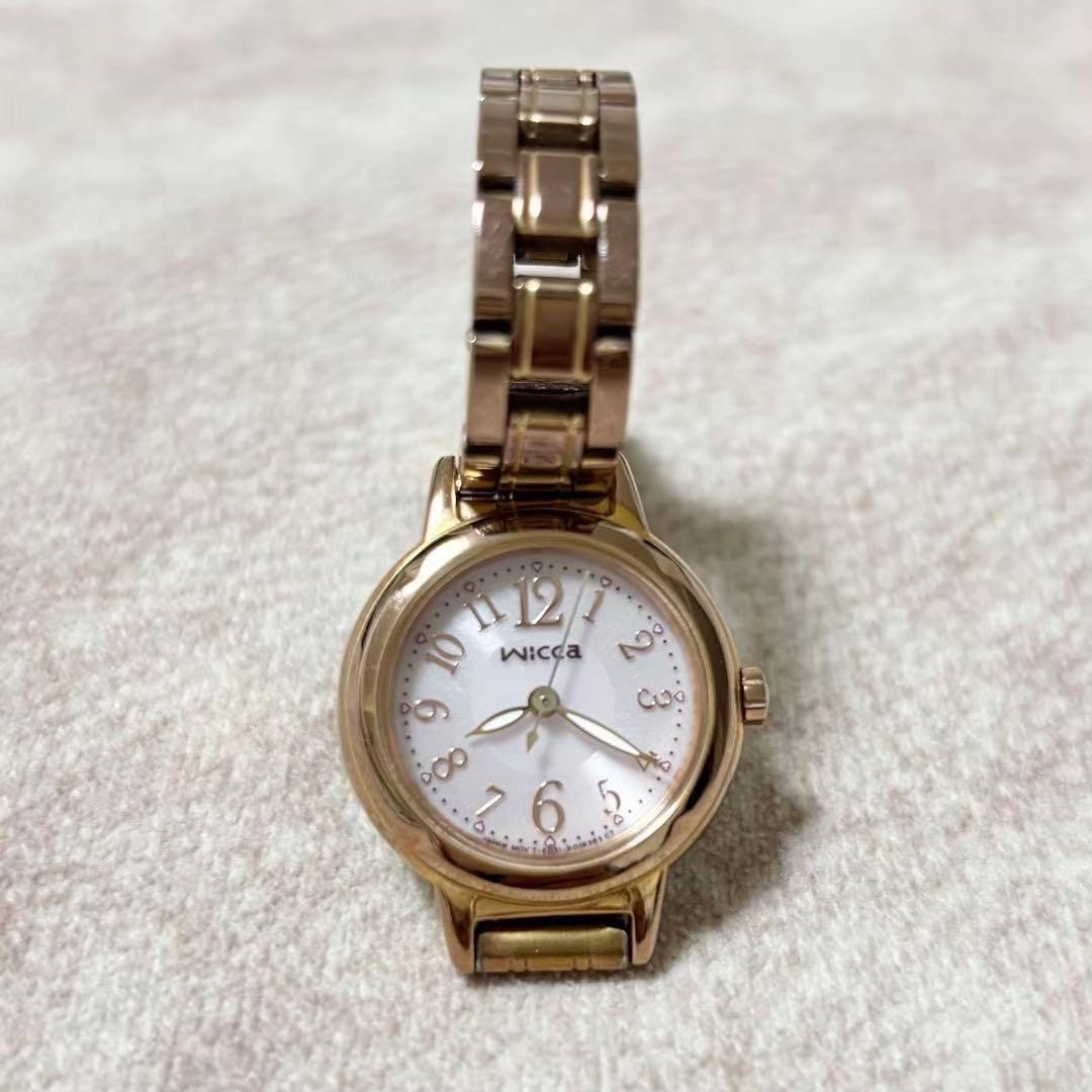 Citizen Wristwatch CITIZEN wicca Pink Gold Solar