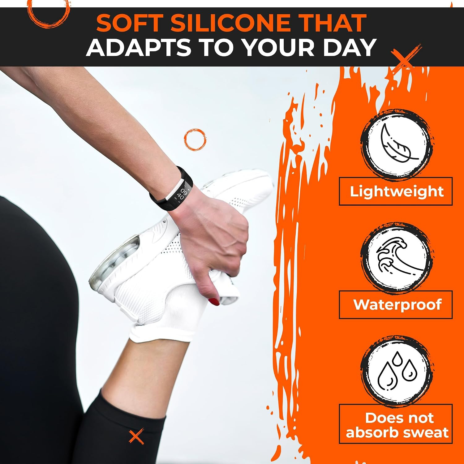 Reluen 2-Pack Bands Compatible Only with Id115Plus HR – Wrist Band Fitness Watch