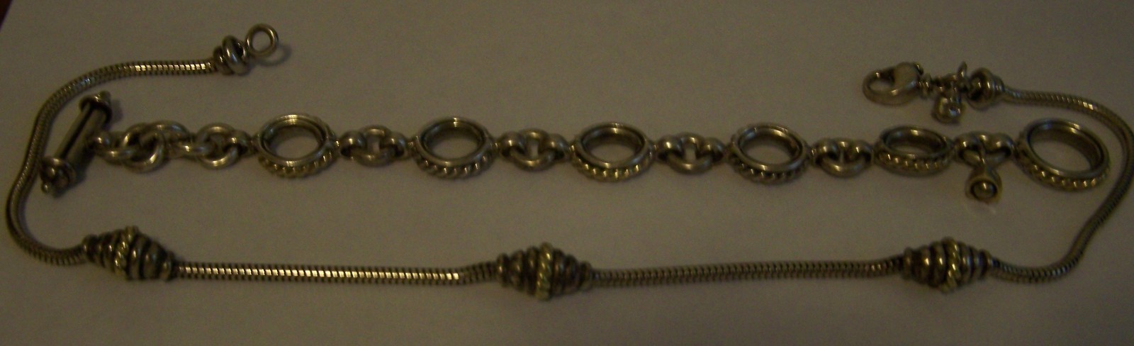 Vintage David Wysor Sterling Silver & 750 Bracelet & Necklace