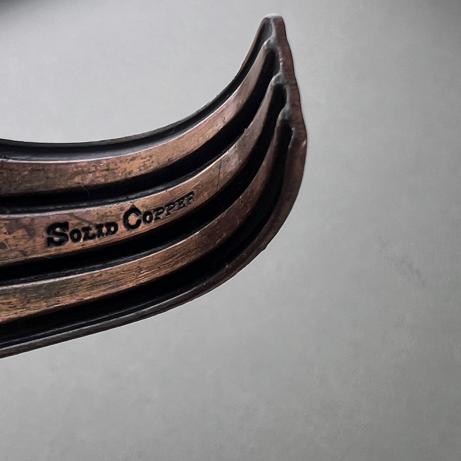 Vintage Bell Trading Copper Cuff Bracelet Maze Southwestern q3z