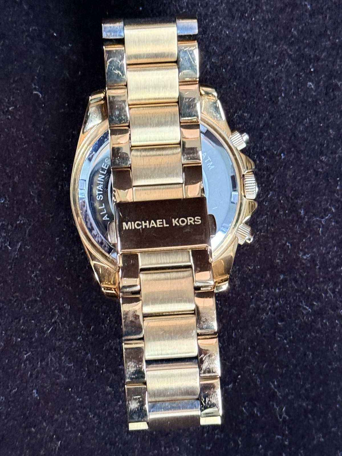 Michael Kors Blair Rose Gold Dial Chronograph Watch MK5263 Great Shape.