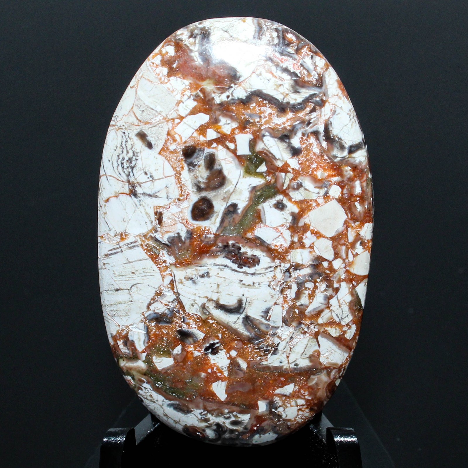 47.20 Ct. Top Mushroom Jasper Oval Cabochon Loose Gemstone 41x25x5 mm