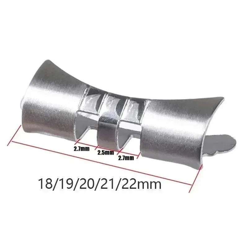 Stainless Steel Watch Band Adapter Curved End Connector 18mm 20mm 22mm
