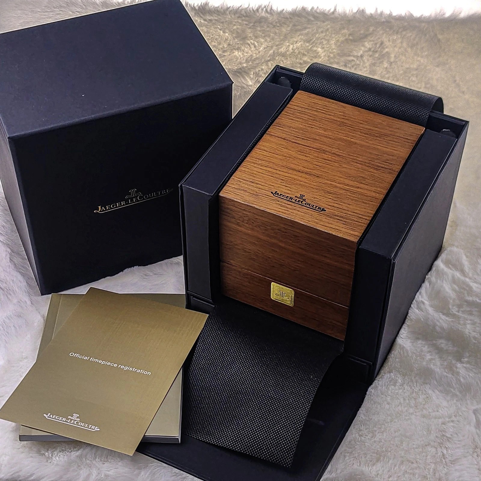 New Jaeger LeCoultre Wooden Watch Display Case Storage Box JLC