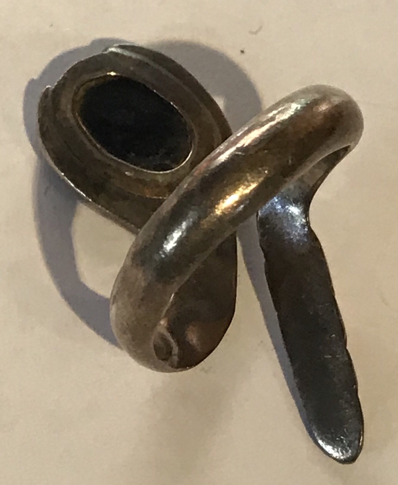 ANTONIO PINEDA VINTAGE MEXICO STERLING SILVER RATTLESNAKE RING